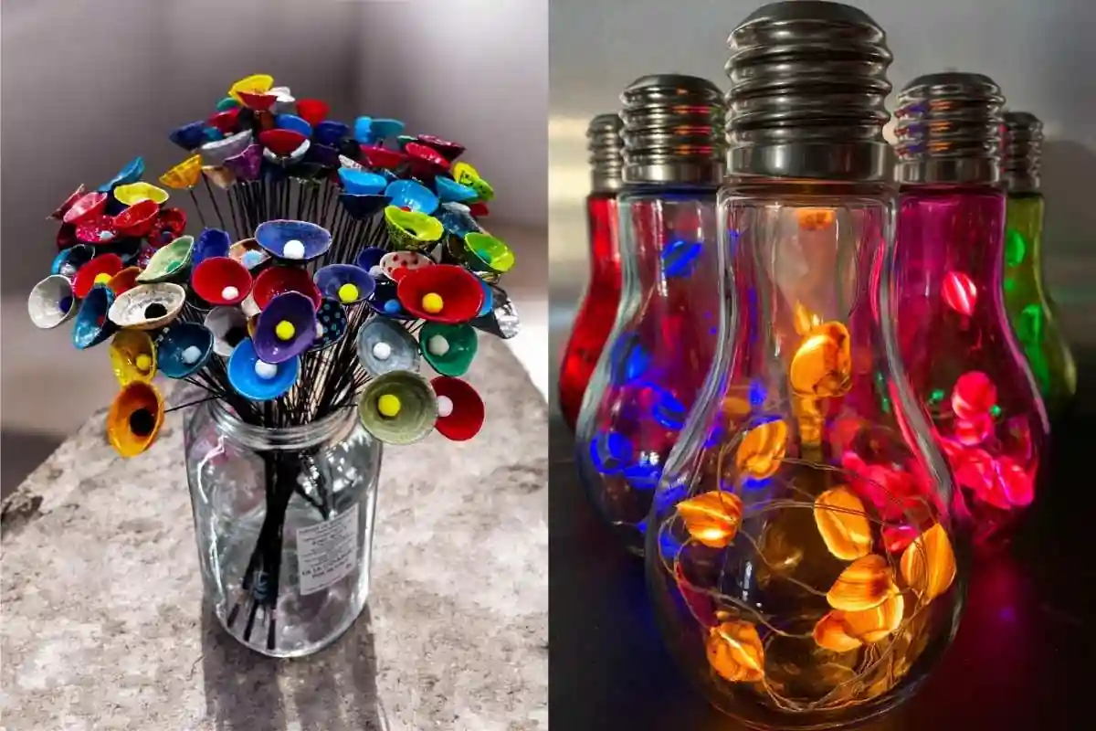 Qui suis-je ? 3 Bouquet de fleurs de berniques et Lumicoques en ampoules