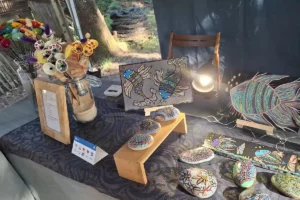 Plus petit marché du Monde à Lachanau (Hourtin) avec 2 créatrices
